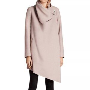 All Saints Wool Coat - City Monument - Asymmetrical - Women's Size 0 - EUC